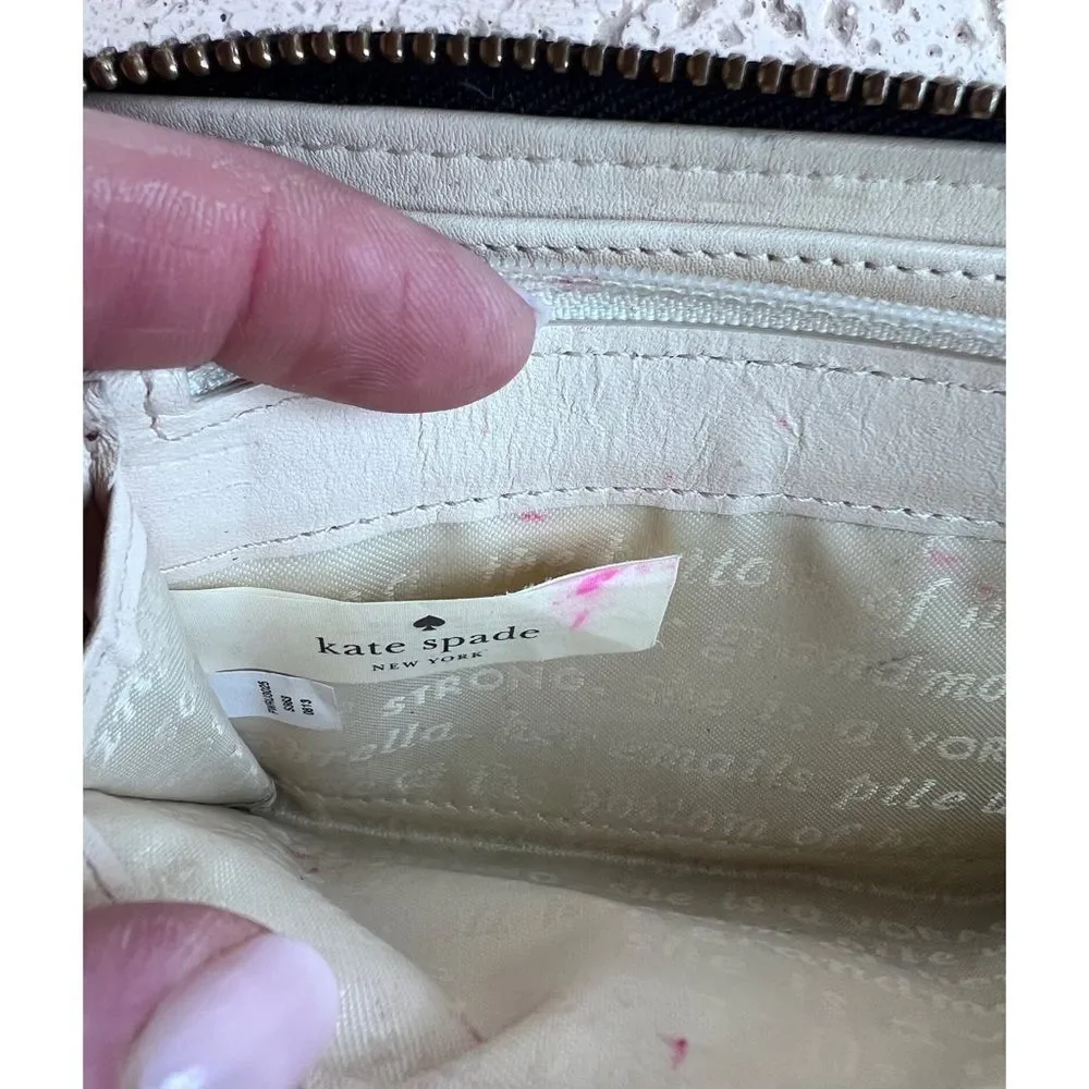 Kate Spade New York Jana Large Continental Black Leather Zip Wallet